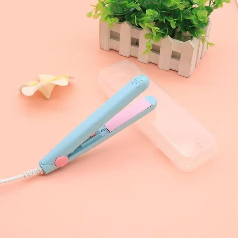 Mini Portable Electric Splint Flat Iron Ceramic Hair Curler Straightener Hair Perming Hair Styling