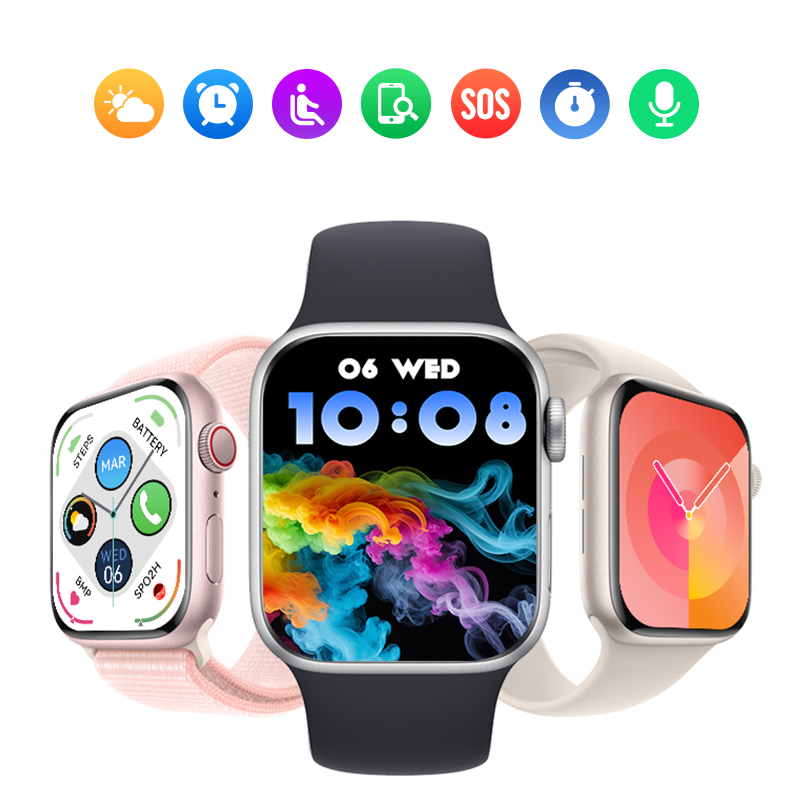 New T Watch X  Smartwatch Bluetooth Call Smart Watches Two Straps Health Monitor Fitness Bracelet Scroll Button Smart Band For Smart Phones