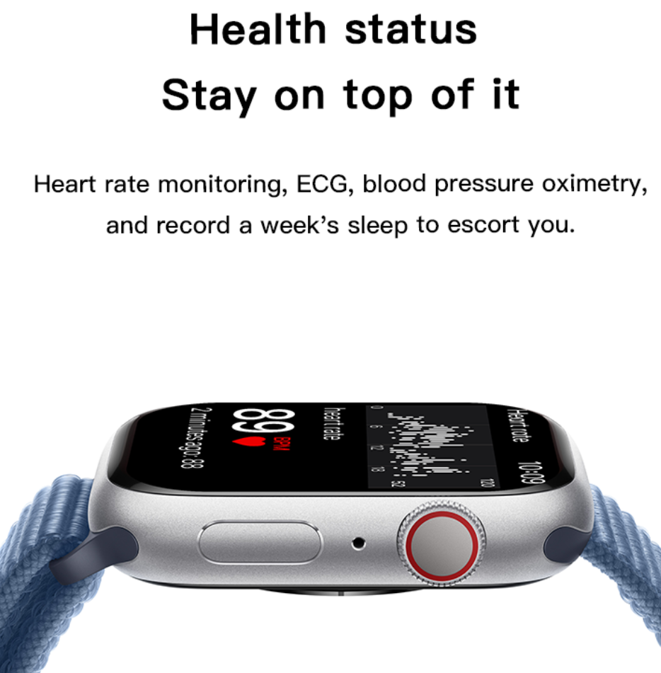 New T Watch X  Smartwatch Bluetooth Call Smart Watches Two Straps Health Monitor Fitness Bracelet Scroll Button Smart Band For Smart Phones