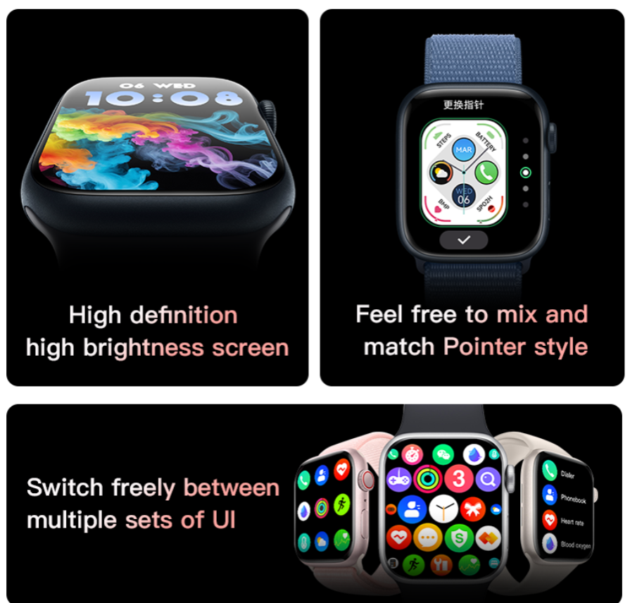 New T Watch X  Smartwatch Bluetooth Call Smart Watches Two Straps Health Monitor Fitness Bracelet Scroll Button Smart Band For Smart Phones