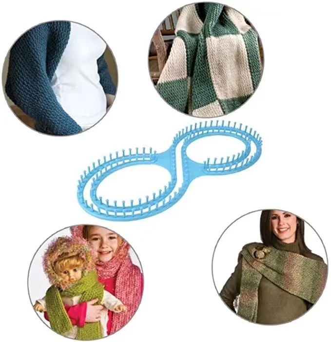 Knitting Loom Sock Knitting Machine 8 Shaped Knitting Machine Weaving Machine With Pick Tool And Needle For Beginners To Make Hat Scarf Blanket Sock