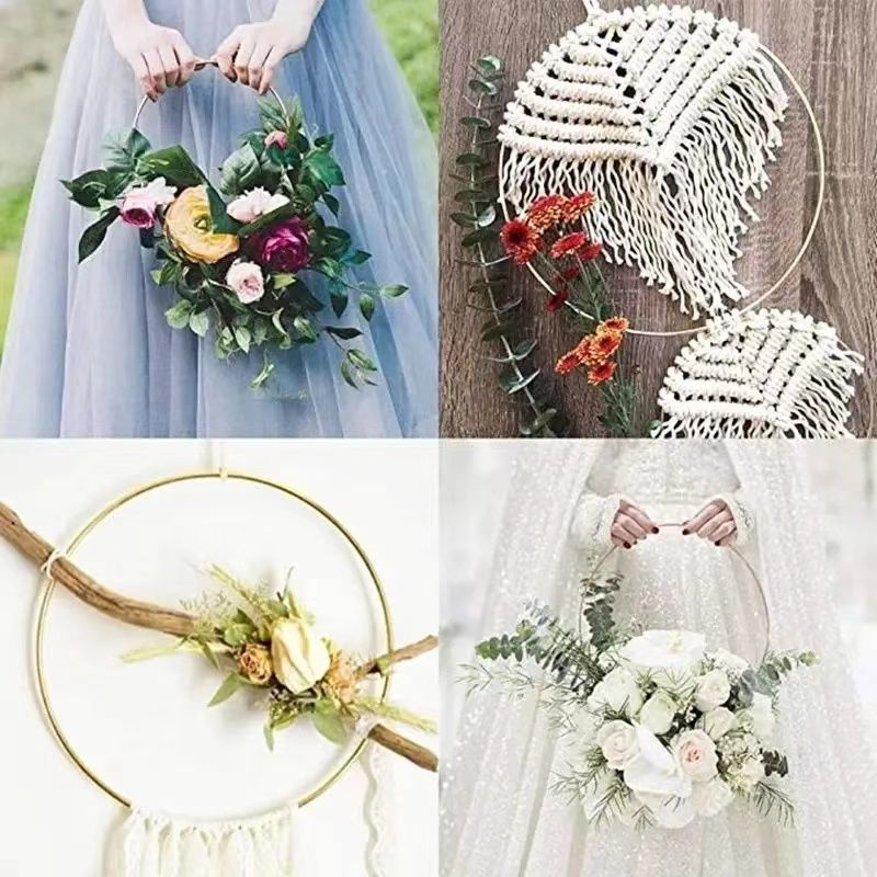 6PCS Set Wooden Embroidery Frame Set Bamboo Embroidery Hoops Rings for DIY Cross Stitch Needle Craft Tool Kits Accessoires