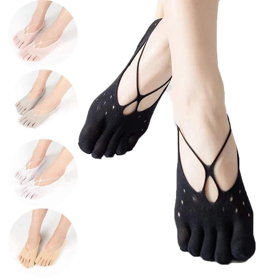 Orthopedic Compression Socks Women's Toe Socks Ultra Low Cut Liner with Gel Tab Breathable/sweat-absorbent/deodorant/invisible