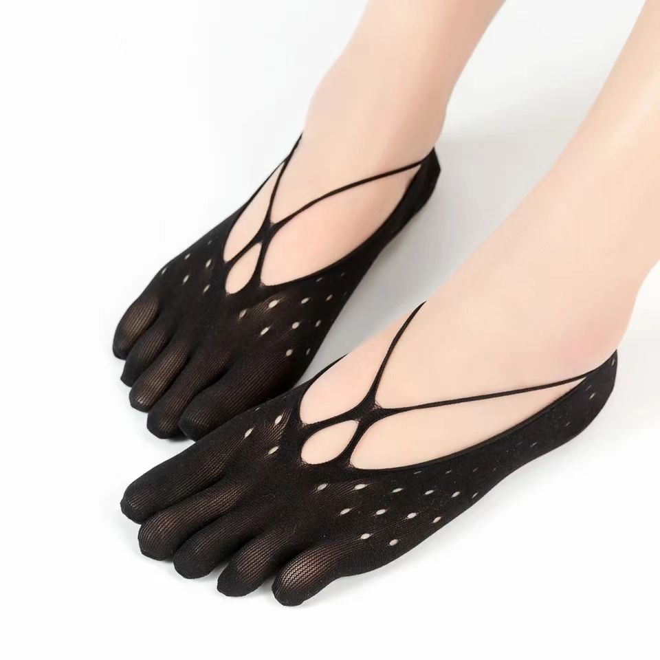 Orthopedic Compression Socks Women's Toe Socks Ultra Low Cut Liner with Gel Tab Breathable/sweat-absorbent/deodorant/invisible