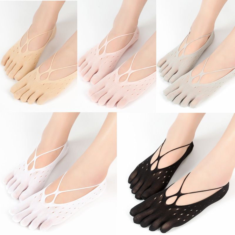 Orthopedic Compression Socks Women's Toe Socks Ultra Low Cut Liner with Gel Tab Breathable/sweat-absorbent/deodorant/invisible
