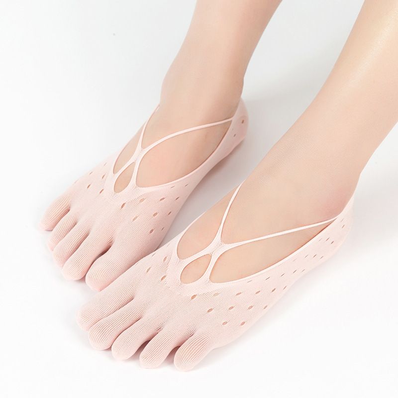 Orthopedic Compression Socks Women's Toe Socks Ultra Low Cut Liner with Gel Tab Breathable/sweat-absorbent/deodorant/invisible
