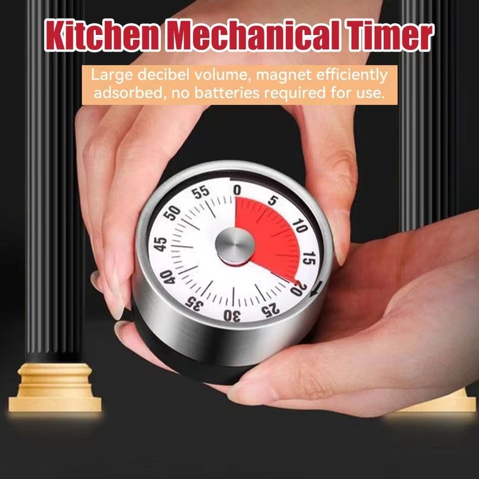 1pc Visual Timer Mechanical Countdown Timers Time Clocks Kitchen Classroom Baking Clock For Teaching Meeting Cookin Working
