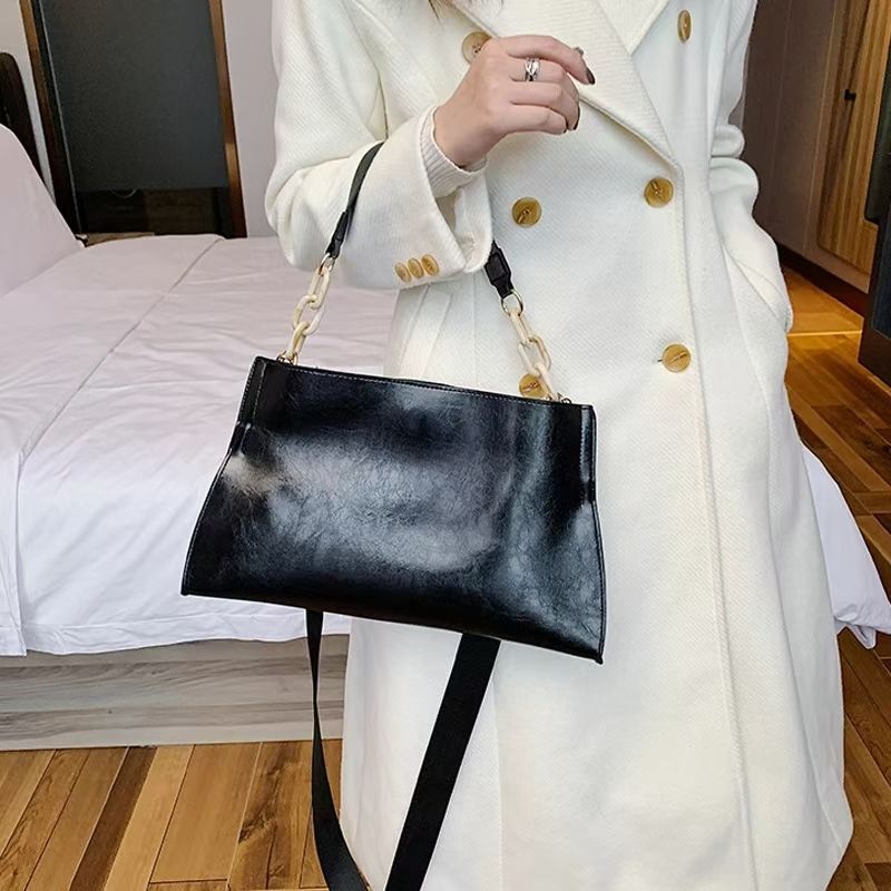 New Design Handbags Women Shoulder Bag Soft PU Leather Crossbody Bga Large Capacity Fashion Female Underarm Bags