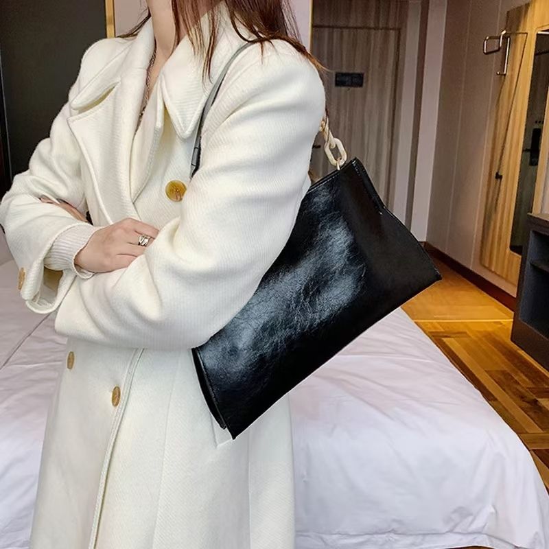New Design Handbags Women Shoulder Bag Soft PU Leather Crossbody Bga Large Capacity Fashion Female Underarm Bags