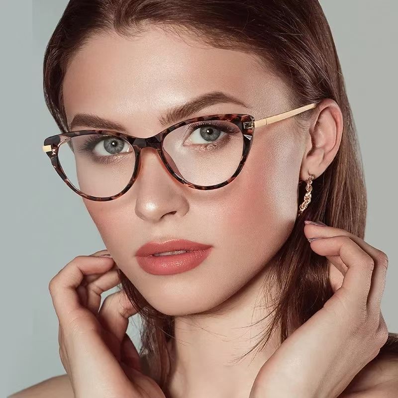 New Cat Eye Glasses Anti Blue Light Photochromic Glasses Eyewear  Color Changing Eyeglasses Frame  Eyewear Frames