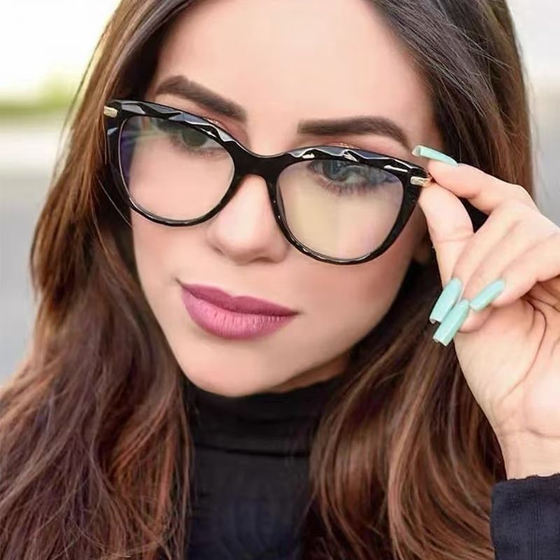 New Cat Eye Glasses Anti Blue Light Photochromic Glasses Eyewear  Color Changing Eyeglasses Frame  Eyewear Frames