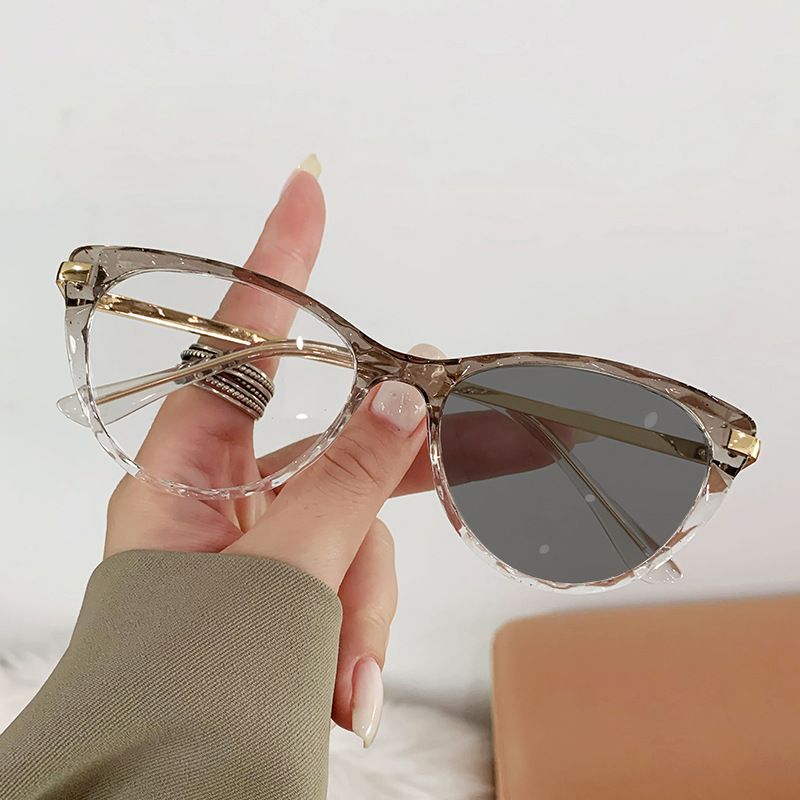 New Cat Eye Glasses Anti Blue Light Photochromic Glasses Eyewear  Color Changing Eyeglasses Frame  Eyewear Frames