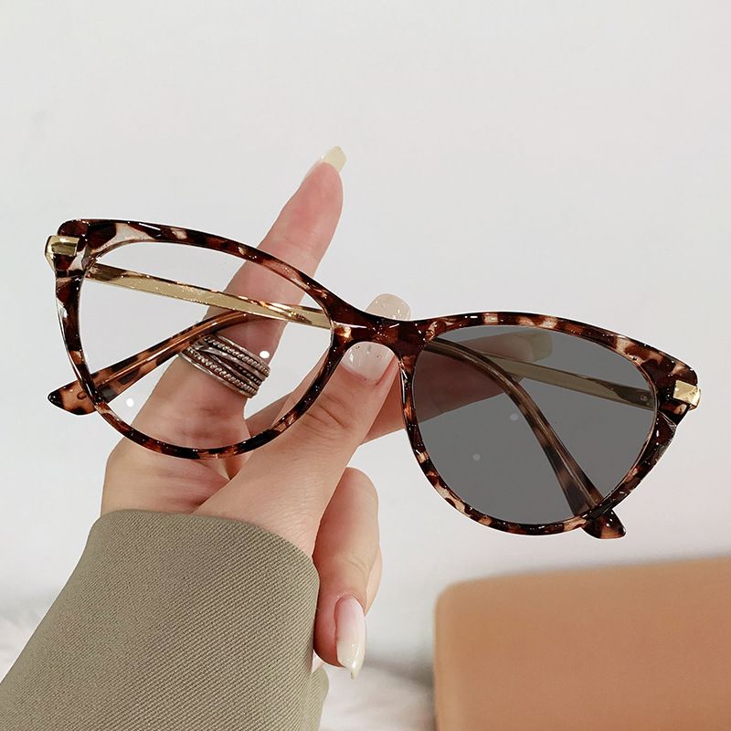 New Cat Eye Glasses Anti Blue Light Photochromic Glasses Eyewear  Color Changing Eyeglasses Frame  Eyewear Frames