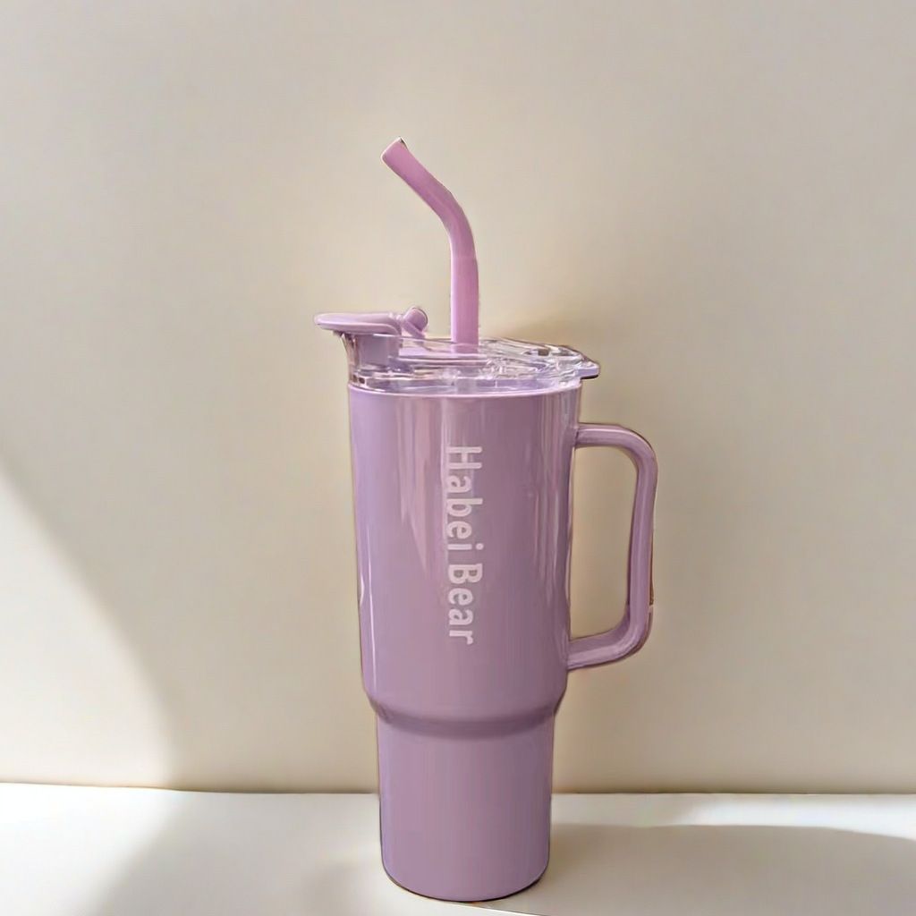 New 3PCS Set Water Bottles Car Cup Macaron Bottle Ice Bar Cup Plastic Sports Mug Large Capacity Frosted  Water Bottle Coffee Cup