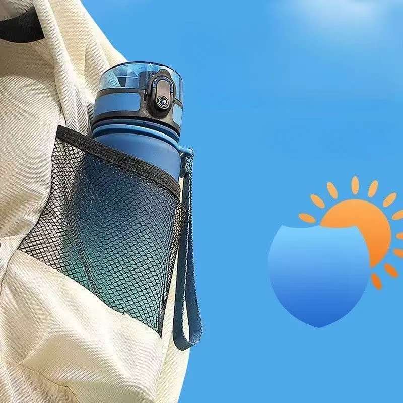 New 750/1000ML Water Bottles Sports Water Bottle with Time Marker Leakproof Water Cups for Outdoor Travel Fitness Drinkware Unisex