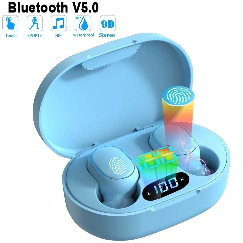New E7S Fone 5.3 Bluetooth Earphones Wireless Earpods Noise Cancelling Earbuds with Mic Wireless Bluetooth Headset For Phones