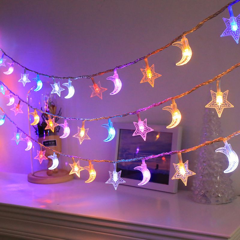 3M LED Light Crystal Ball Star Lights Outdoor Garden Camping Light String 20 LED Lights Garland Light Led String Lights Ramadan Decorations Christmas Festive Atmosphere Lights