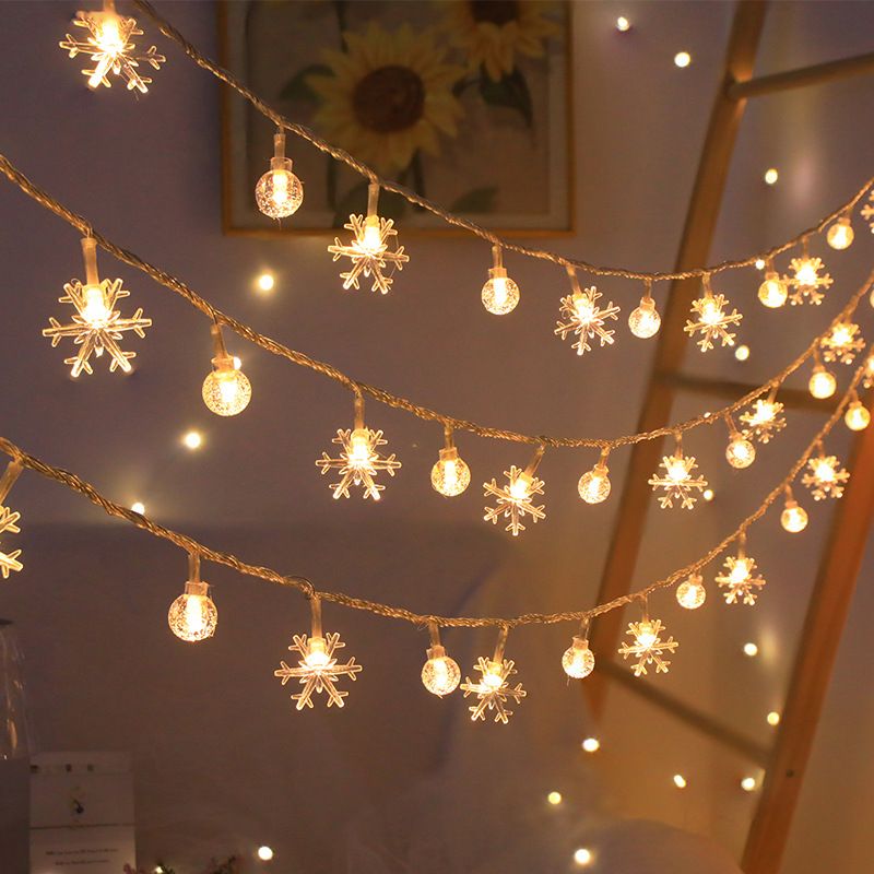 3M LED Light Crystal Ball Star Lights Outdoor Garden Camping Light String 20 LED Lights Garland Light Led String Lights Ramadan Decorations Christmas Festive Atmosphere Lights