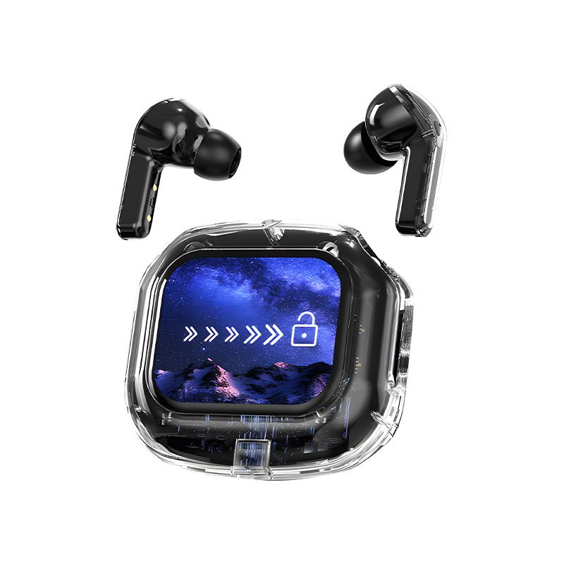 New Air Max Touch Screen Earphones Wireless Bluetooth Earphones  
 Transparent Earpods Touch Screen ANC Noise Reduction Earbuds For Phones