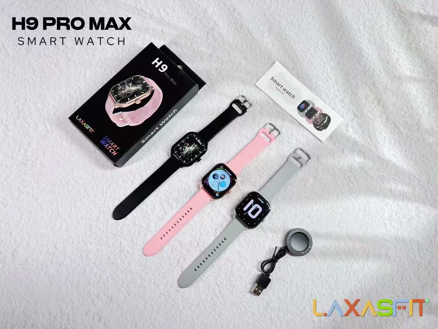 New H9 Pro Max Smartwatch Bluetooth Call Smart Watch Fitness Tracking Heart Rate Blood Oxygen Monitor Watch 10 For Smart Phones