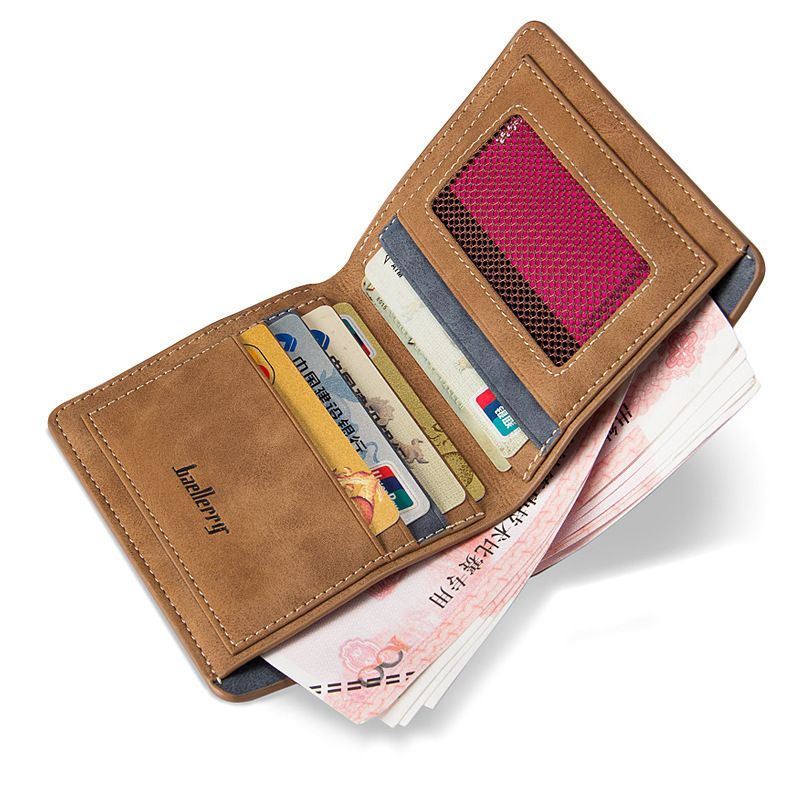 High Quality Soft Leather Wallet Men Vintage Baellery Brand Wallets Purse Credit Card Holder Bag