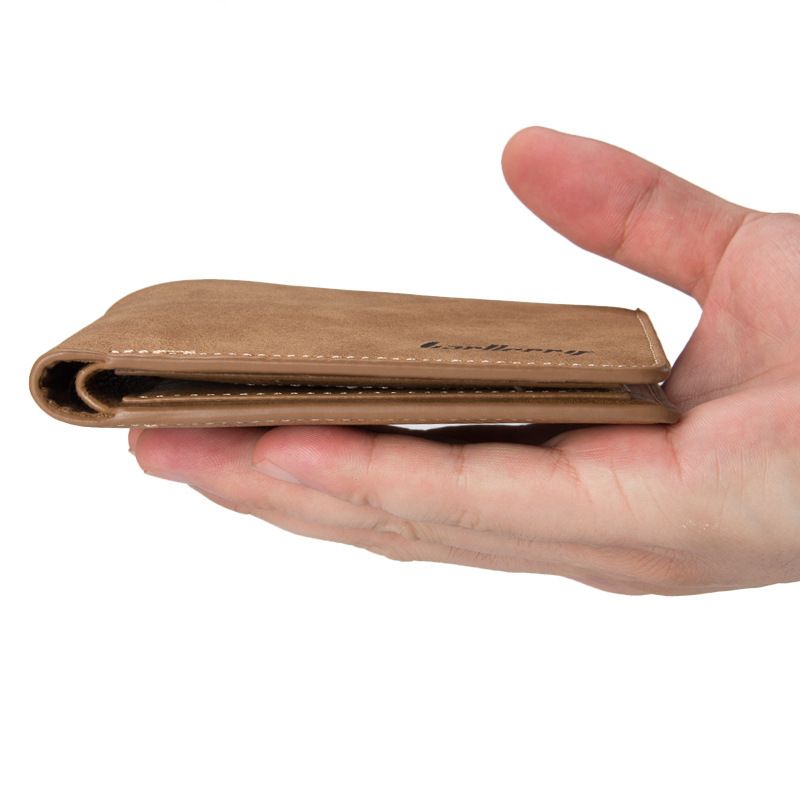 High Quality Soft Leather Wallet Men Vintage Baellery Brand Wallets Purse Credit Card Holder Bag