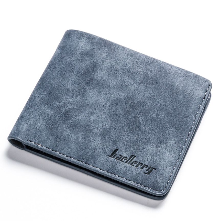 High Quality Soft Leather Wallet Men Vintage Baellery Brand Wallets Purse Credit Card Holder Bag