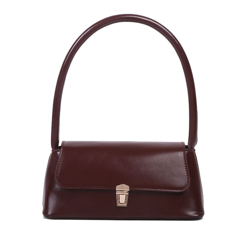 Women Retro Handbags PU Leather Handle Bags Vintage Shoulder Bag Underarm Bags  Gift