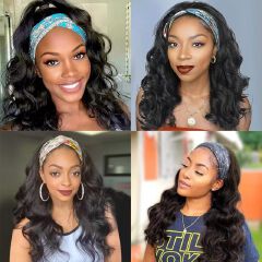 New Headband Wig Body Wave Wig 26Inch Hair Wigs Women Brazilian Ready To Wear Wig Curly Hair Wig