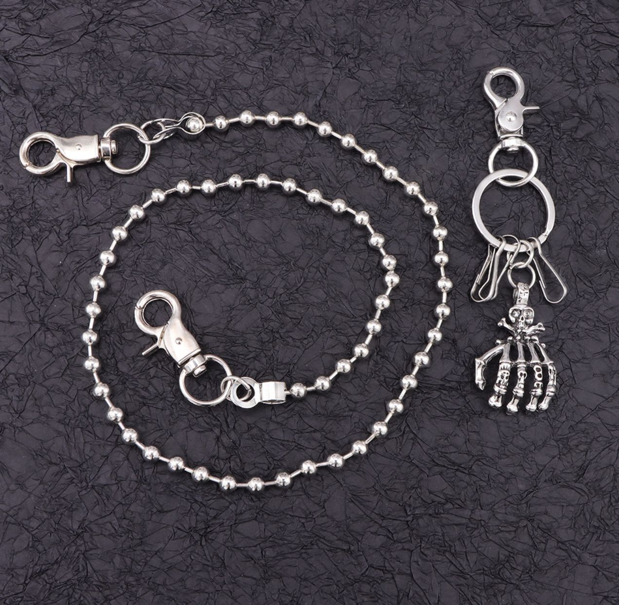 Punk Waist Chain Key Chain Waist Belt Men Trousers Chain For Jeans Belt Chain For Pants Cool Metal Rock Chain Hiphop Jewelry