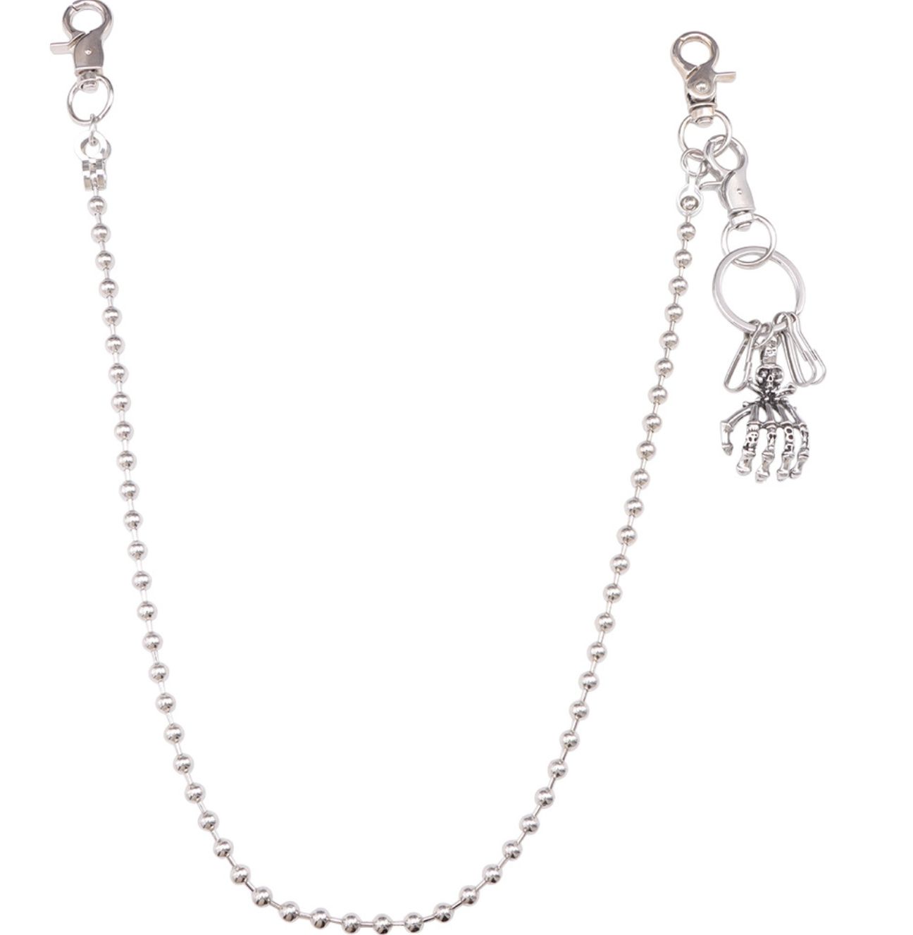 Punk Waist Chain Key Chain Waist Belt Men Trousers Chain For Jeans Belt Chain For Pants Cool Metal Rock Chain Hiphop Jewelry