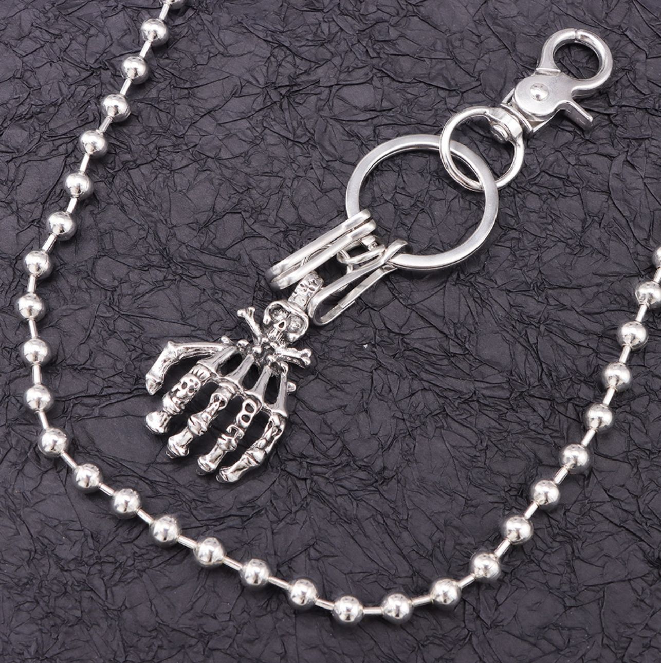 Punk Waist Chain Key Chain Waist Belt Men Trousers Chain For Jeans Belt Chain For Pants Cool Metal Rock Chain Hiphop Jewelry