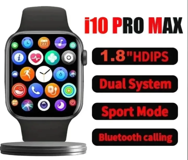 New i10 Pro Max Smart Watch 2.19'' Smartwatches Bluetooth Call Smartwatch Health Monitor Men Women Watch Fitness Bracelet Scroll Button Smart Band For Smart Phones