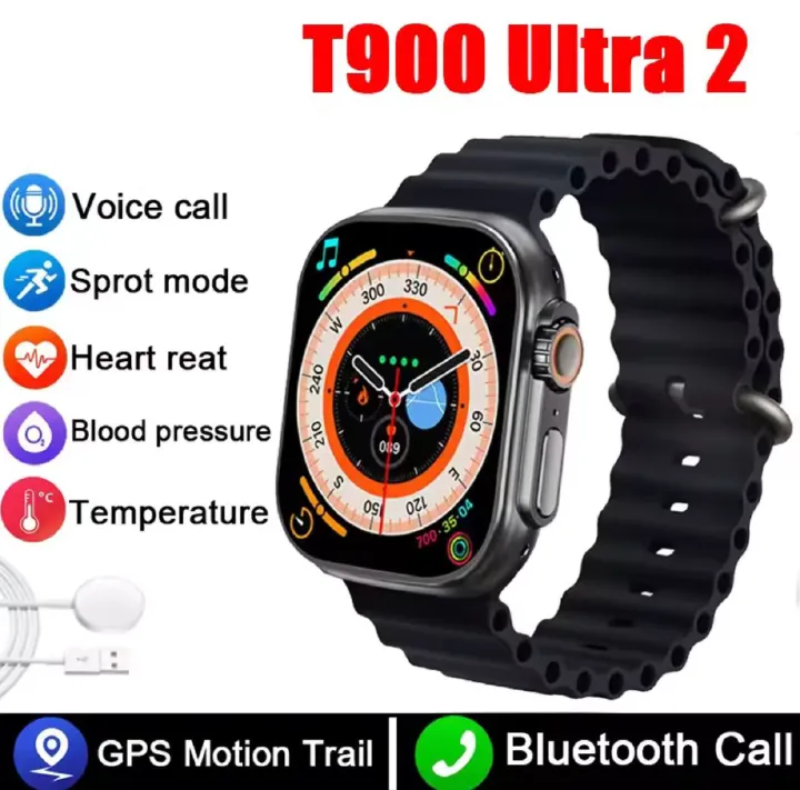 T900Ultra2 Smartwatches Bluetooth Call Smart Watch 2.19inch Screen Health Monitor Fitness Bracelet Smart Band For Phones