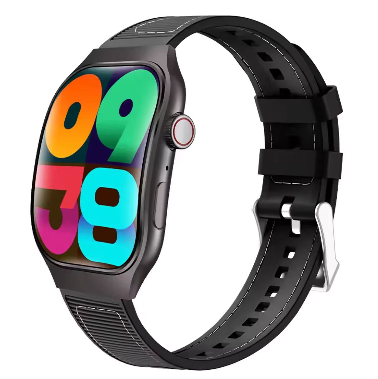 New H7 Smartwatches Curved Screen Smart Watch Bluetooth Call 2.01 Screen Step Counting Dynamic lsland Watch For Huawei Sport Alarm Clock