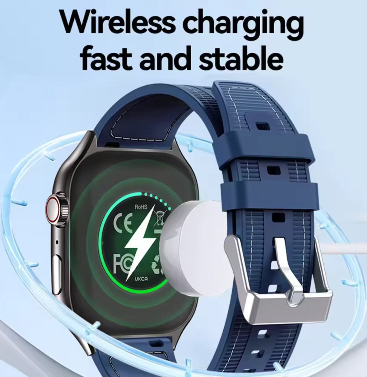 New H7 Smartwatches Curved Screen Smart Watch Bluetooth Call 2.01 Screen Step Counting Dynamic lsland Watch For Huawei Sport Alarm Clock