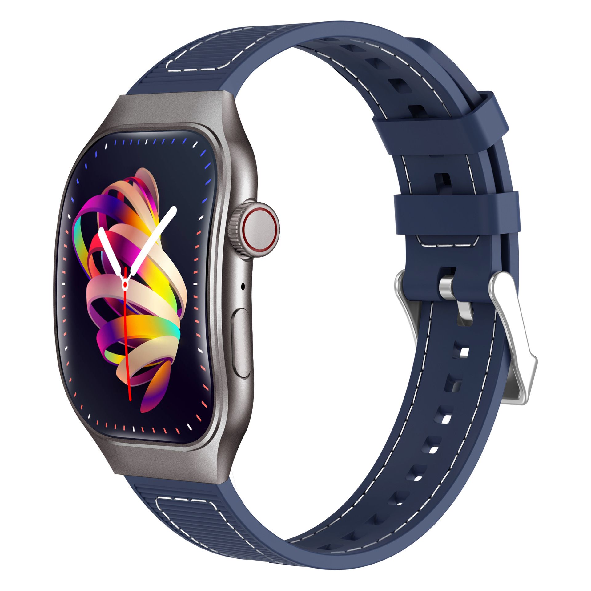 New H7 Smartwatches Curved Screen Smart Watch Bluetooth Call 2.01 Screen Step Counting Dynamic lsland Watch For Huawei Sport Alarm Clock