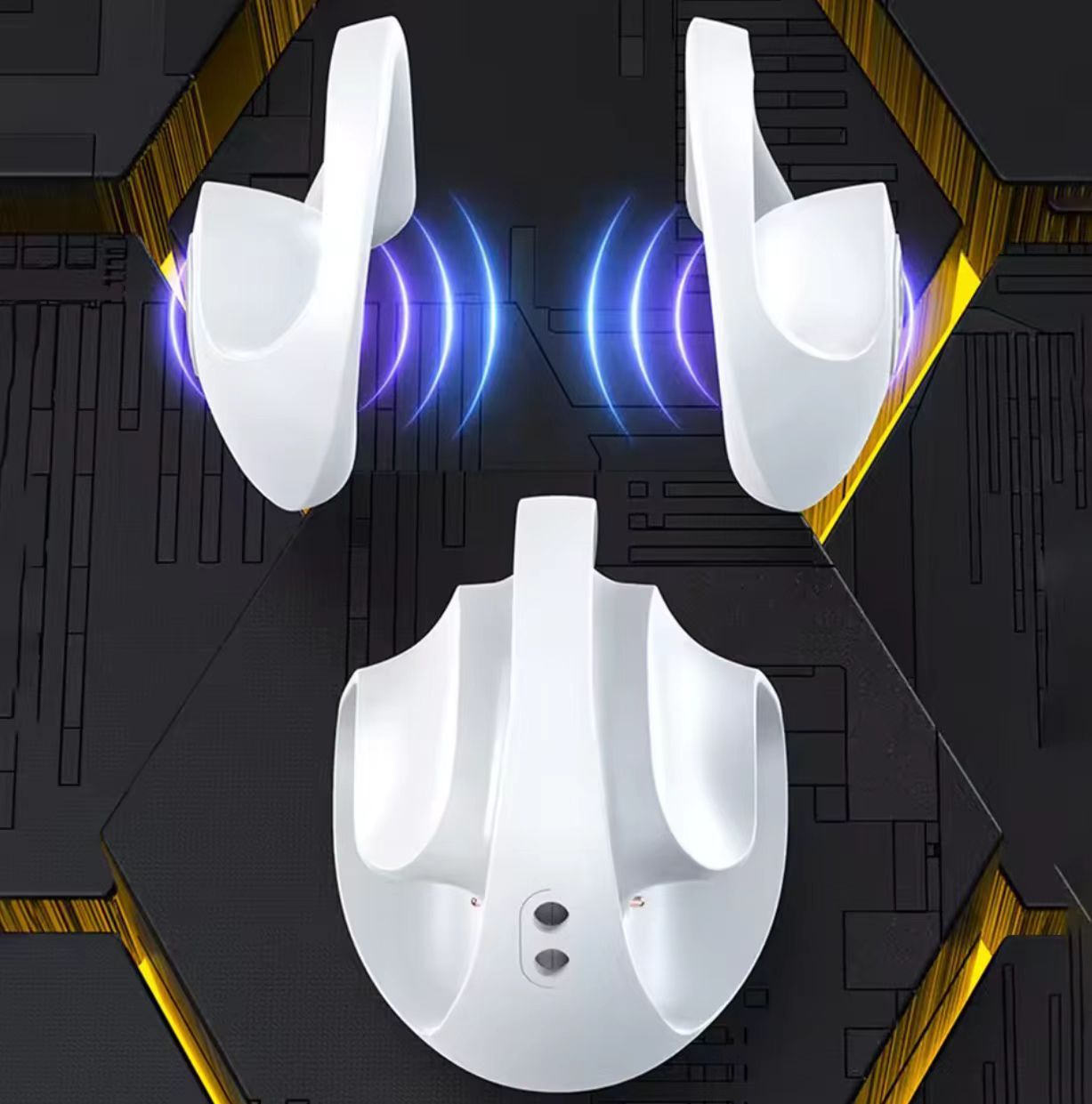 JR07 Bluetooth Earphones Conduction Open Ear Hook Wireless Sports Earpods Gamers Headphones 9D Stereo Waterproof Earbuds