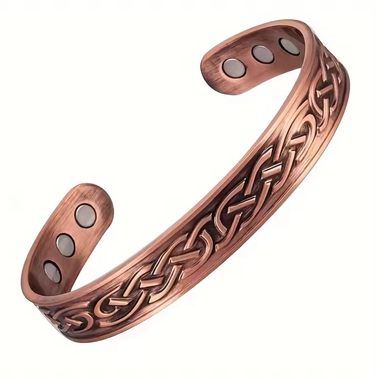 Pure Copper Magnetic Bracelet Men Arthritis Adjustable Magnets Women Cuff Therapy Health Energy Bangles Bracelets Men Jewelry