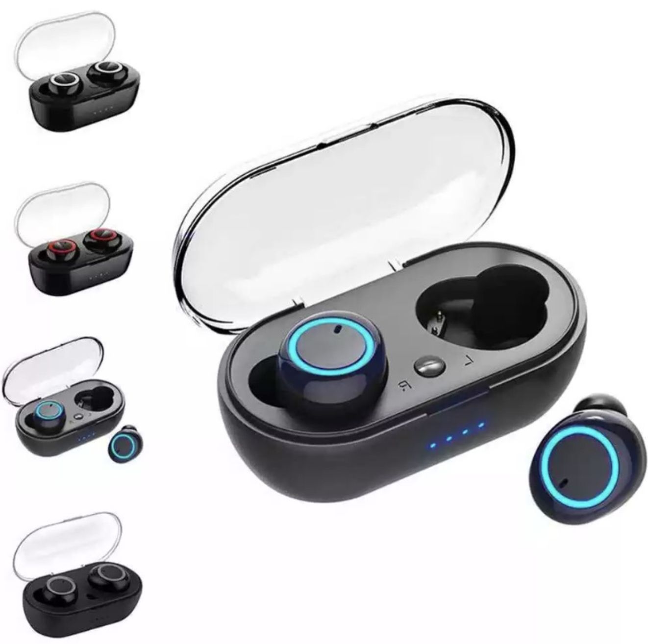 New Y50Bluetooth Earphones TWS Wireless In-ear Earbuds Handfree HiFI Stereo Sport Earpods Music Earphones For Phones