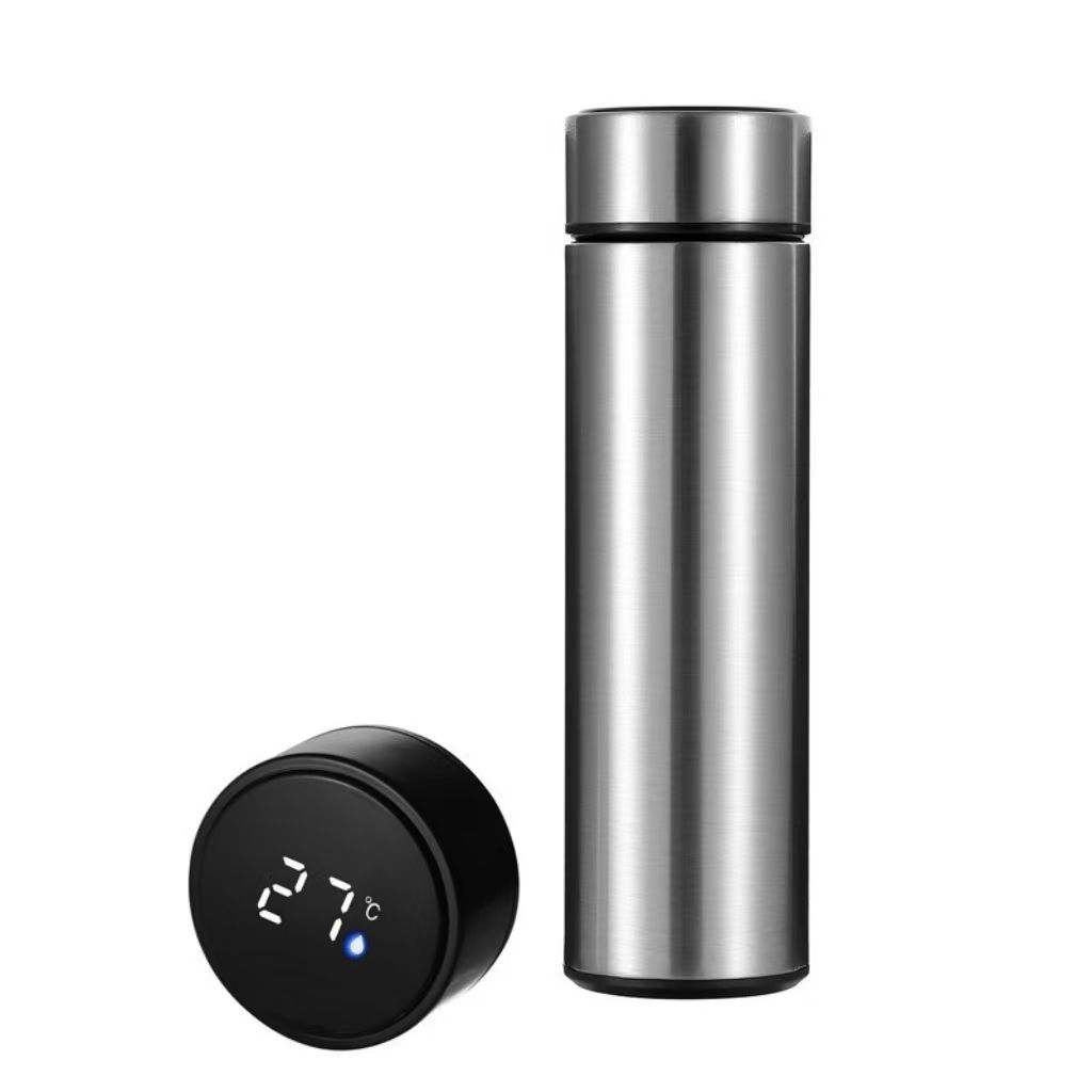 Temperature Display Thermos Cup Water Bottle Stainless Steel Divided Thermos Bottle Outdoor Vacuum Flask Insulated Cup Gift