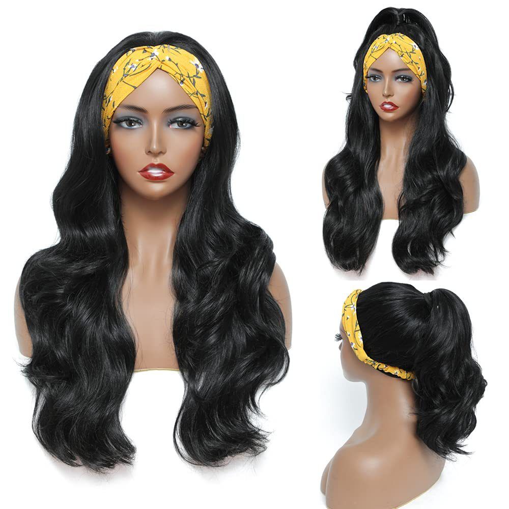 New Headband Wig Body Wave Wig 26Inch Hair Wigs Women Brazilian Ready To Wear Wig Curly Hair Wig