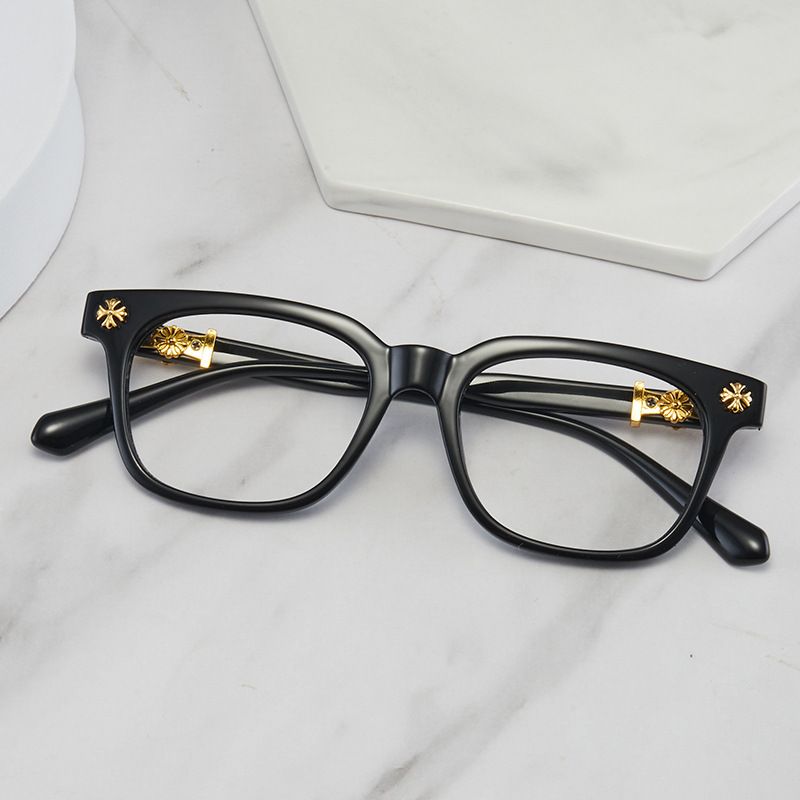 Original Trendy Chrome Glasses Fashion Eyewear Frame Glasses Unisex Hip Hop Glasses For Gift