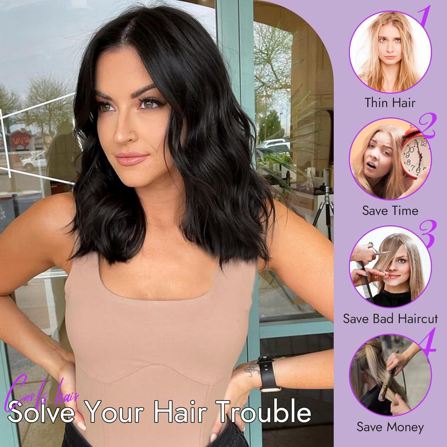 12Inch Wigs Fuffy Short Curly Hair Wig Synthetic Small Curly Wigs African Curls Hairstyles For Gift