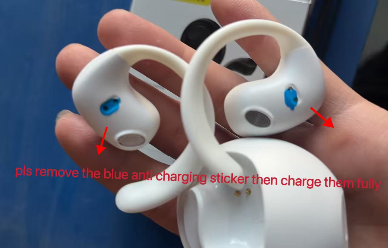 JR07 Bluetooth Earphones Conduction Open Ear Hook Wireless Sports Earpods Gamers Headphones 9D Stereo Waterproof Earbuds