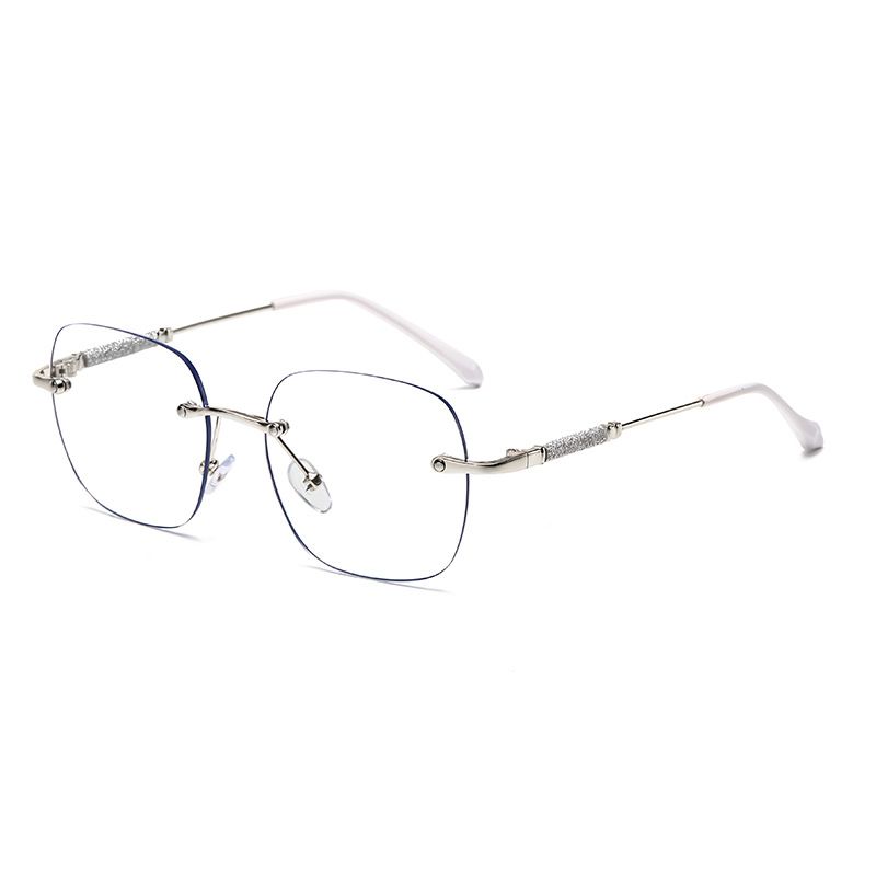 Fashion Rimless Photochromic Glasses Frame Glasses Women Anti-blue Light Computer Glasses Men Classic Trendy Eyewear Frames
