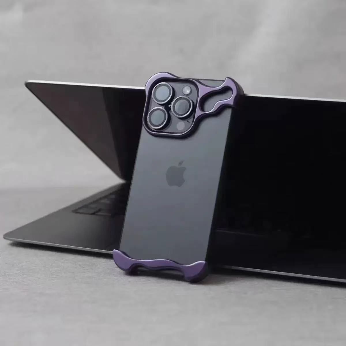 Luxury Irregular Aluminum Alloy Bumper Phone Case For IPhone 12 13 14 15 16 17 Pro Max 17Air Lens Film Protection Metal Cover  Basic Cases