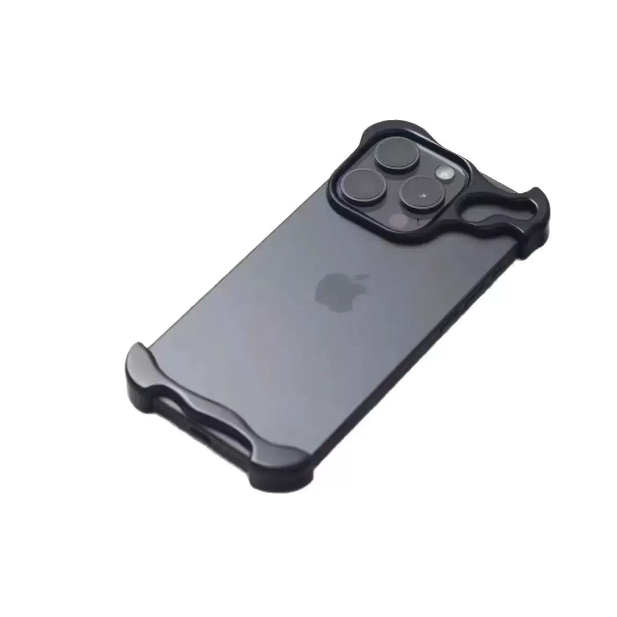 Luxury Irregular Aluminum Alloy Bumper Phone Case For IPhone 12 13 14 15 16 17 Pro Max 17Air Lens Film Protection Metal Cover  Basic Cases