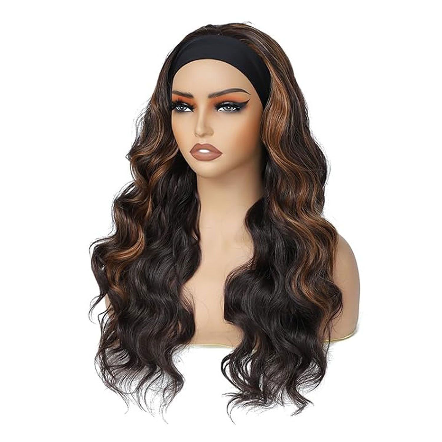 New Headband Wig Body Wave Wig 26Inch Hair Wigs Women Brazilian Ready To Wear Wig Curly Hair Wig