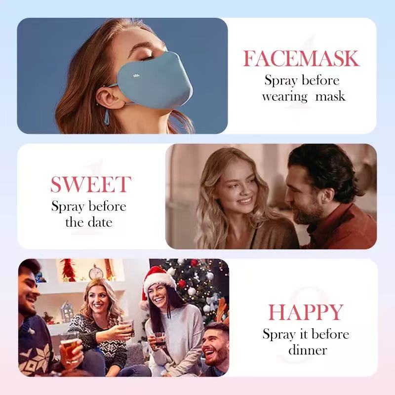 Peach Fresh Oral Fresh Spray Mouth Spray Freshener Fresh Breath Long-Lasting Breath Portable Freshener Breath Fresheners For Oral Care